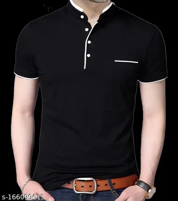 Lets_Shine_Smart_T_Shirts_Of_5_Piece_Combo_Made_Up_Of_Pure_Cotton_Regular_Casual_Formal_Partywear_Black_White_Red_Olive_Blue_Color