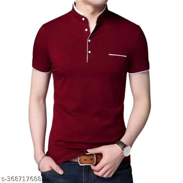 Lets_Shine_Charming_T_Shirts_For_Men_And_Boys_For_Regular_Casual_Official_Formal_And_Partywear_Combo_Pack_Of_2_(Royal_Blue_And_Maroon)