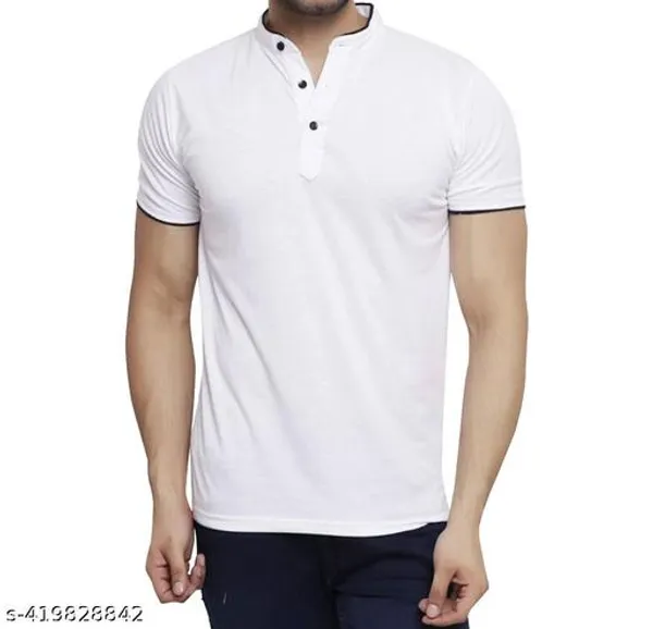 Lets_Shine_Charming_T_Shirts_For_Men_And_Boys_For_Regular_Casual_Official_Formal_And_Partywear_Combo_Pack_Of_2_(White_And_Red)