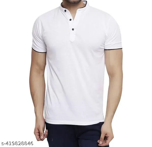 White_And_Grey_Cotton_T_Shirt_For_Men_Pack_Of_2