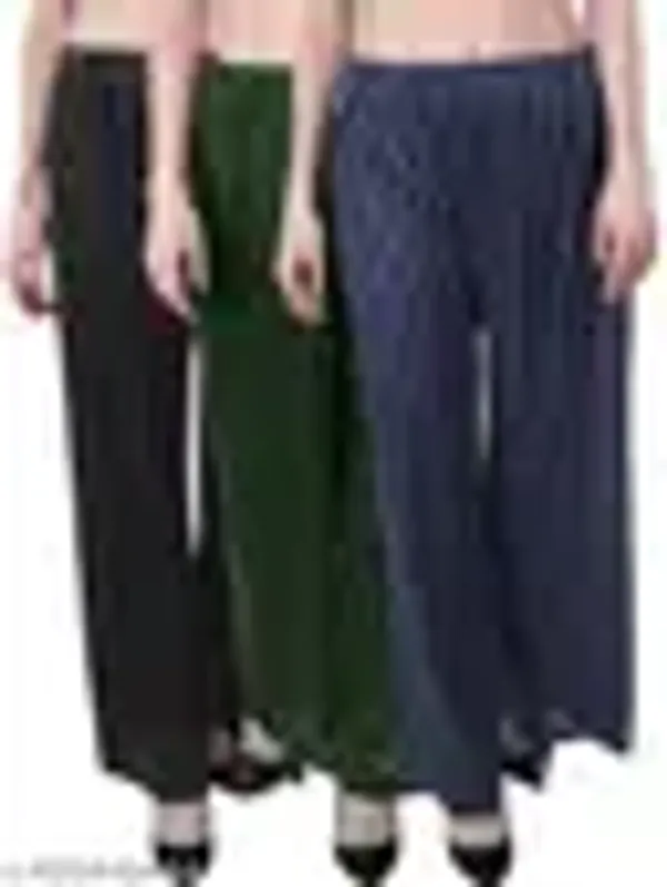 Lets_Shine_Pretty_Lining_Palazzo_For_Females_Ladies_Girls_Housewives_And_Women_Combo_Pack_Of_3_Black_Olive_Navyblue