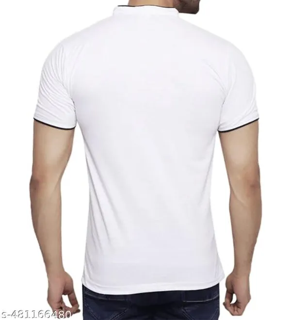 Lets_Shine_Stylish_And_Handsome_Mandarin_Collar_Half_Sleeve_T_Shirt_For_Men_Combo_Pack_Of_3_Colour_White_Mroon_Navyblue