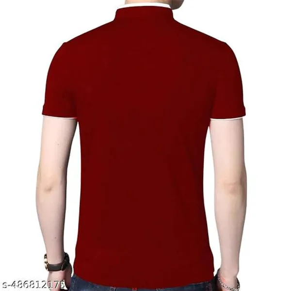 Maroon_And_Yellow_Cotton_Mandarin_Collar_T_Shirt_Pack_Of_2_For_Men