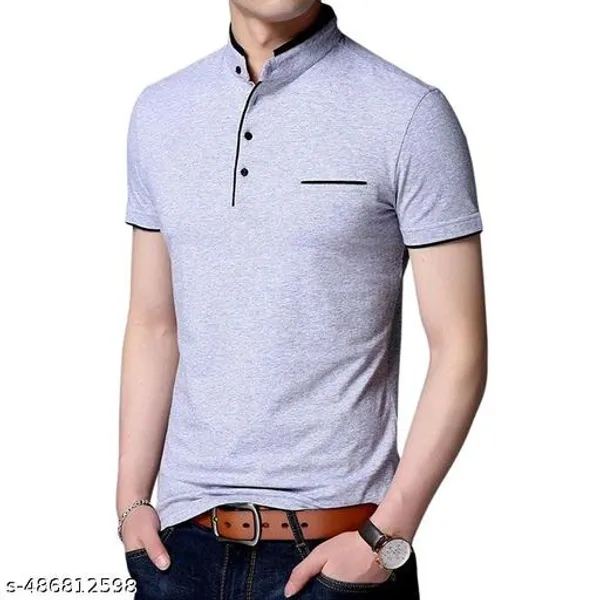 Lets_Shine_Charming_T_Shirts_For_Men_And_Boys_For_Regular_Casual_Official_Formal_And_Partywear_Combo_Pack_Of_2_(Royal_Blue_And_Grey)