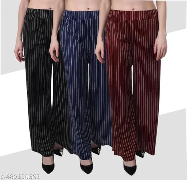 Black_Navy_Blue_Maroon_Striped_Palazzo_Combo_Pack_Of_3_For_Women