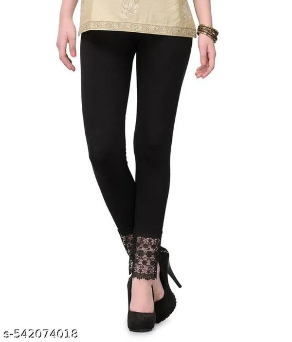 Letsshine_Women_S_Viscose_Rayon_Leggings_With_Lace_Design_Pack_Of_2_Colour_Black_Red