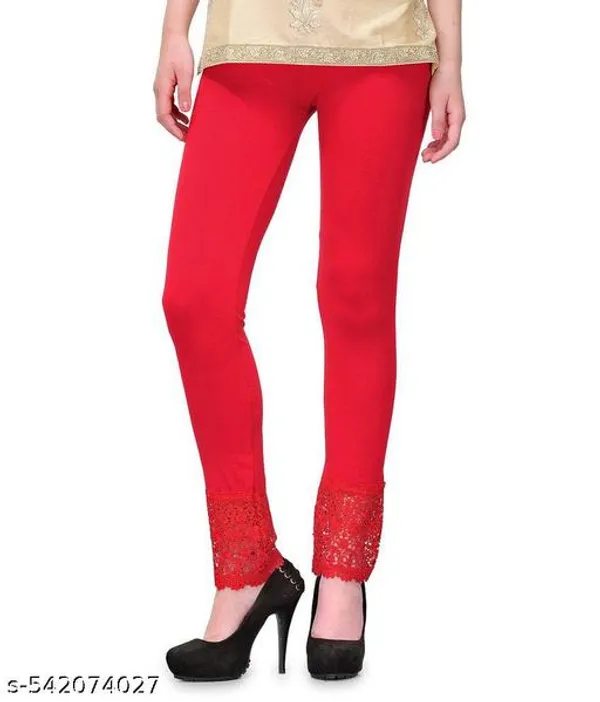 Letsshine_Women_S_Viscose_Rayon_Leggings_With_Lace_Design_Pack_Of_2_Colour_Red_Yellow