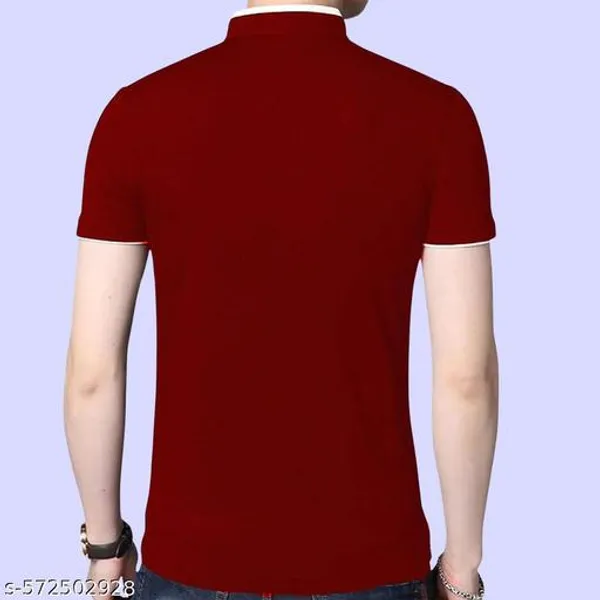 Lets_Shine_Charming_T_Shirts_For_Men_And_Boys_For_Regular_Casual_Official_Formal_And_Partywear_Combo_Pack_Of_2_(Grey_And_Maroon)
