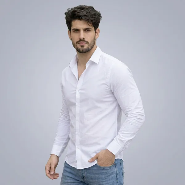 Men_Solid_Casual_Shirt_Pack_Of_2_Full_Sleeve_Regular_Fit_Shirt_For_Men_White_Teal