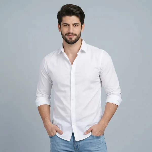 Lets_Shine_Men_Solid_Casual_Shirt_Pack_Of_2_Full_Sleeve_Regular_Fit_Shirt_For_Men_White_Seagreen