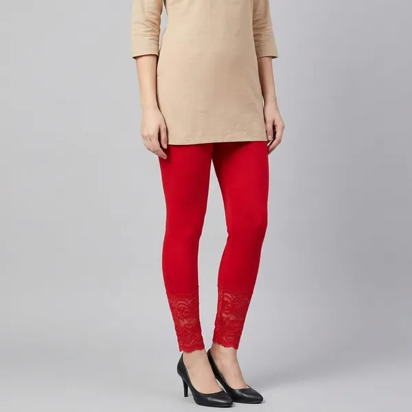 Letsshine_Women_S_Viscose_Rayon_Leggings_With_Lace_Design_Pack_Of_2_Colour_Black_Red