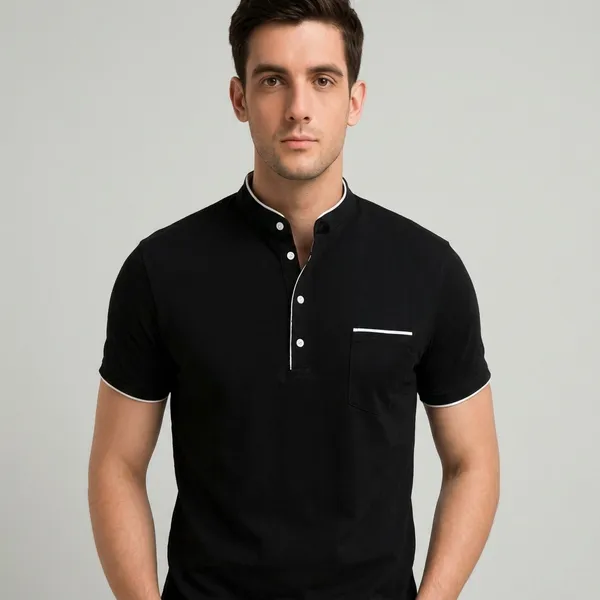 Lets_Shine_Charming_T_Shirts_For_Men_And_Boys_For_Regular_Casual_Official_Formal_And_Partywear_Combo_Pack_Of_2_(Blackand_Maroon)