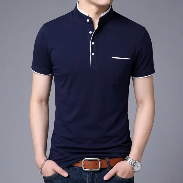Lets_Shine_Charming_T_Shirts_For_Men_And_Boys_For_Regular_Casual_Official_Formal_And_Partywear_Combo_Pack_Of_2_(Black_And_Navy_Blue)
