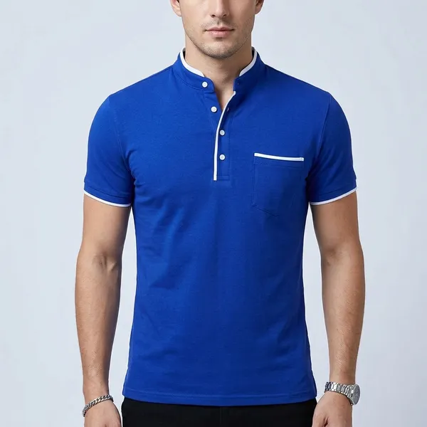 Lets_Shine_Charming_T_Shirts_For_Men_And_Boys_For_Regular_Casual_Official_Formal_And_Partywear_Combo_Pack_Of_2_(Black_And_Royal_Blue)