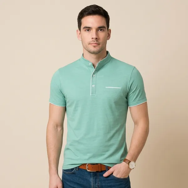 Lets_Shine_Charming_T_Shirts_For_Men_And_Boys_For_Regular_Casual_Official_Formal_And_Partywear_Combo_Pack_Of_2_(Navy_Blue_And_Sea_Green)