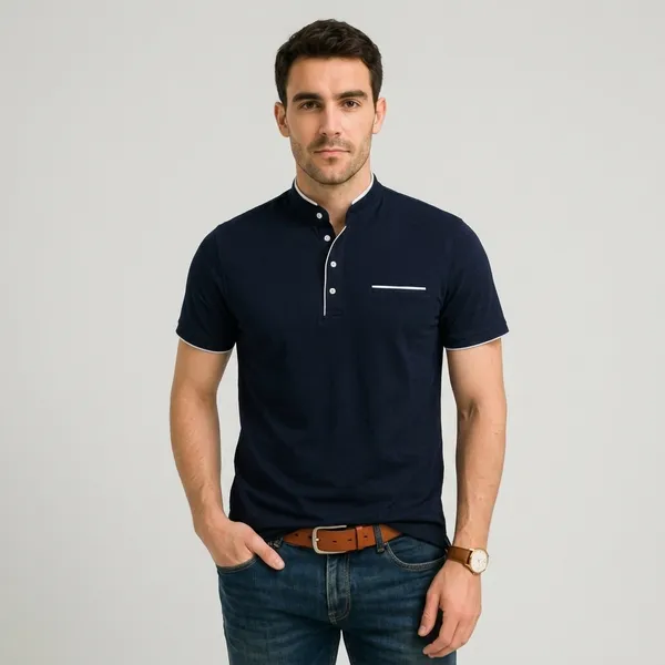 Lets_Shine_Charming_T_Shirts_For_Men_And_Boys_For_Regular_Casual_Official_Formal_And_Partywear_Combo_Pack_Of_2_(Navy_Blue_And_Sea_Green)