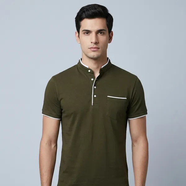 Lets_Shine_Charming_T_Shirts_For_Men_And_Boys_For_Regular_Casual_Official_Formal_And_Partywear_Combo_Pack_Of_2_(Olive_And_Navy_Blue)