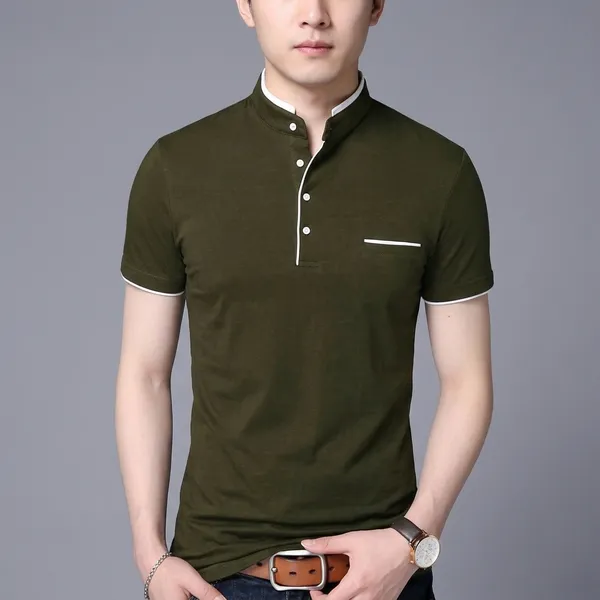 Lets_Shine_Charming_T_Shirts_For_Men_And_Boys_For_Regular_Casual_Official_Formal_And_Partywear_Combo_Pack_Of_2_(Olive_And_Navy_Blue)