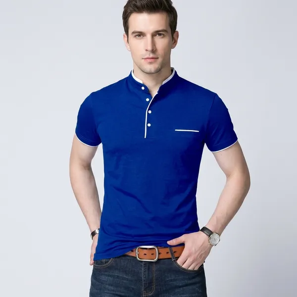 Navy_Blue_And_Royal_Blue_Cotton_T_Shirt_For_Men_Pack_Of_2