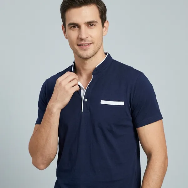 Lets_Shine_Charming_T_Shirts_For_Men_And_Boys_For_Regular_Casual_Official_Formal_And_Partywear_Combo_Pack_Of_2_(Navy_Blue_And_Sea_Green)