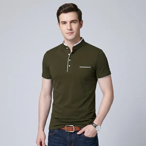 Lets_Shine_Charming_T_Shirts_For_Men_And_Boys_For_Regular_Casual_Official_Formal_And_Partywear_Combo_Pack_Of_2_(Olive_And_Black)