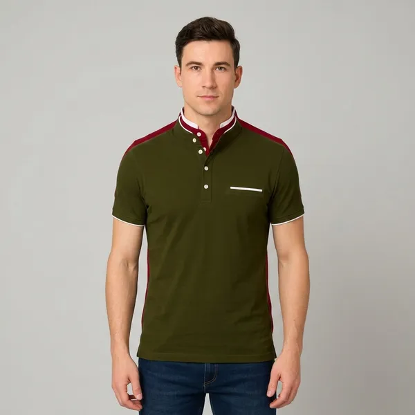 Olive_Red_Cotton_Mandarin_Collar_T-Shirt_Pack_Of_2_For_Men