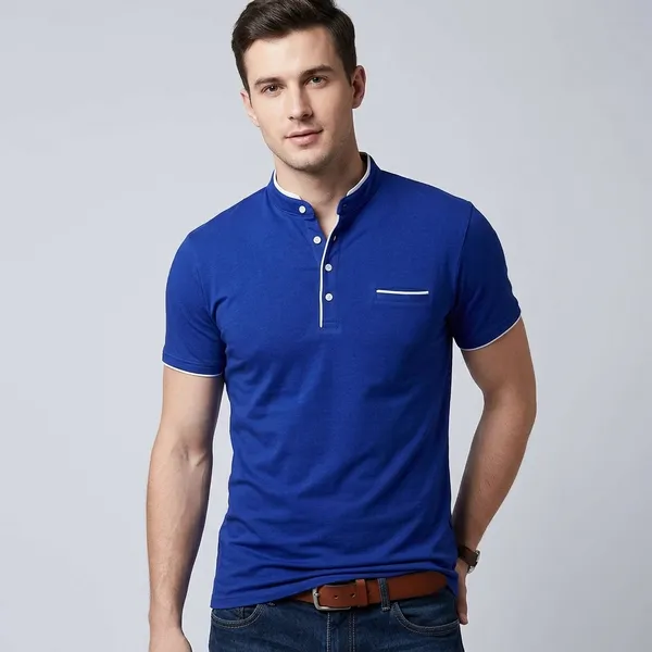 Royal_Blue_And_Black_Cotton_Regular_Fit_T_Shirt_For_Men_Pack_Of_2
