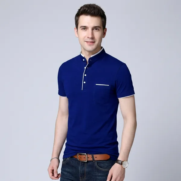 Lets_Shine_Charming_T_Shirts_For_Men_And_Boys_For_Regular_Casual_Official_Formal_And_Partywear_Combo_Pack_Of_2_(Royal_Blue_And_Grey)