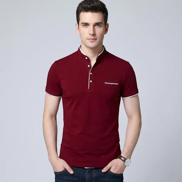 Red_And_Maroon_Cotton_Solid_Half_Sleeve_T_Shirt_For_Men_Pack_Of_2