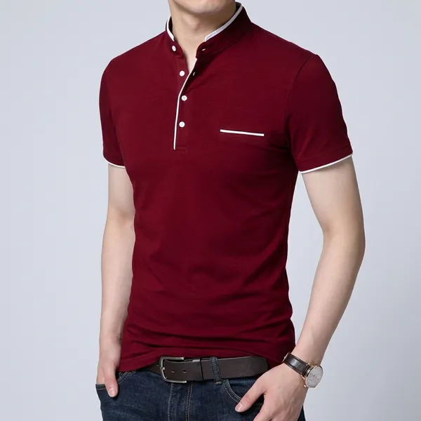 Red_And_Maroon_Cotton_Solid_Half_Sleeve_T_Shirt_For_Men_Pack_Of_2
