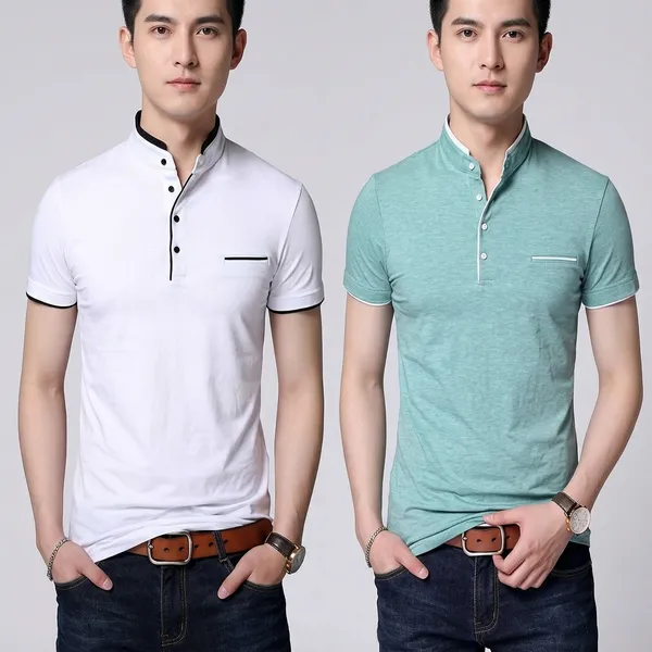 Lets_Shine_Charming_T_Shirts_For_Men_And_Boys_For_Regular_Casual_Official_Formal_And_Partywear_Combo_Pack_Of_2_(White_And_Sea_Green)