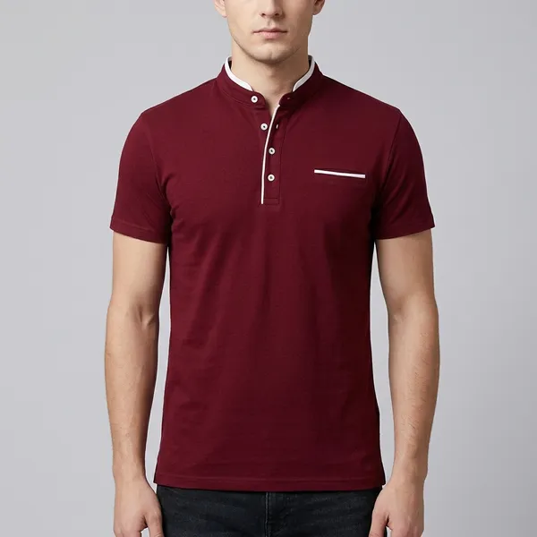 Lets_Shine_Charming_T_Shirts_For_Men_And_Boys_For_Regular_Casual_Official_Formal_And_Partywear_Combo_Pack_Of_2_(Maroon_And_Yellow)