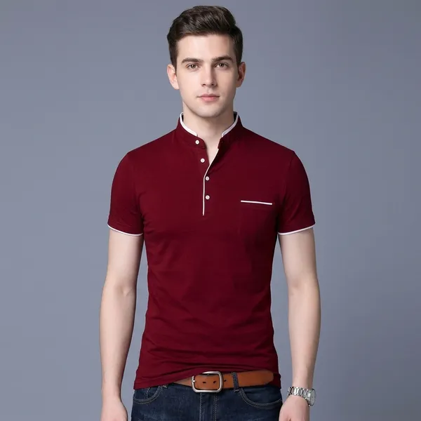 Lets_Shine_Charming_T_Shirts_For_Men_And_Boys_For_Regular_Casual_Official_Formal_And_Partywear_Combo_Pack_Of_2_(Maroon_And_Yellow)