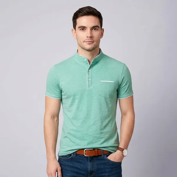 Men_Solid_Mandarin_Collar_T_Shirt_Pack_Of_3_Half_Sleeve_Stylish_Casual_Slim_Fit_T_Shirts_For_Men_Colour_Black_Seagreen_Mroon