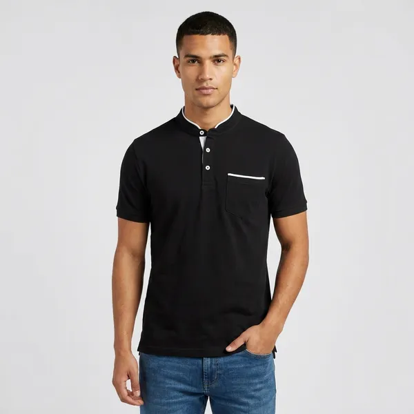 Men_Solid_Mandarin_Collar_T_Shirt_Pack_Of_3_Half_Sleeve_Stylish_Casual_Slim_Fit_T_Shirts_For_Men_Colour_Black_Seagreen_Olive
