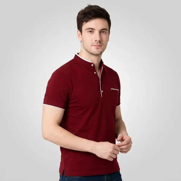 Men_Solid_Mandarin_Collar_T_Shirt_Pack_Of_3_Half_Sleeve_Stylish_Casual_Slim_Fit_T_Shirts_For_Men_Colour_Black_Mroon_Blue