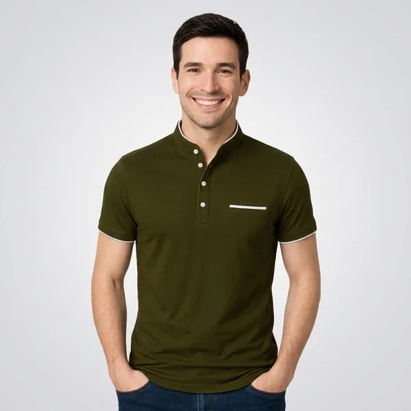 Men_Solid_Mandarin_Collar_T_Shirt_Pack_Of_3_Half_Sleeve_Stylish_Casual_Slim_Fit_T_Shirts_For_Men_Colour_Olive_Mroon_Blue