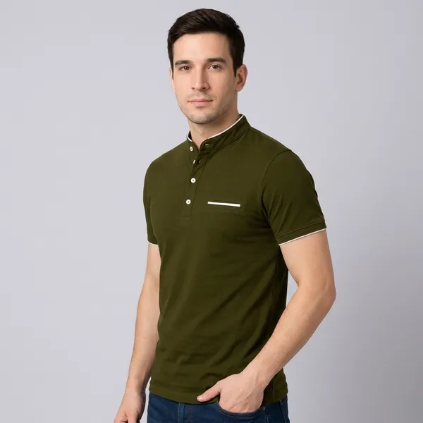 Men_Solid_Mandarin_Collar_T_Shirt_Pack_Of_3_Half_Sleeve_Stylish_Casual_Slim_Fit_T_Shirts_For_Men_Colour_Olive_Mroon_Black