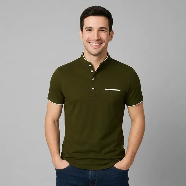 Men_Solid_Mandarin_Collar_T_Shirt_Pack_Of_3_Half_Sleeve_Stylish_Casual_Slim_Fit_T_Shirts_For_Men_Colour_Olive_Navyblue_Black