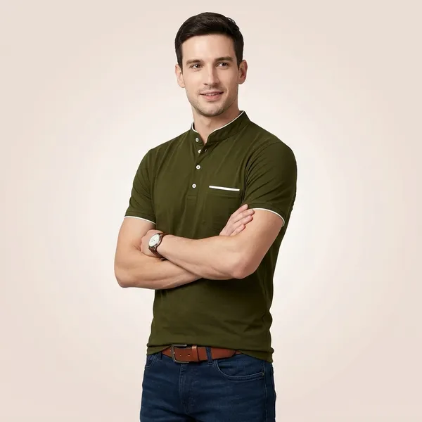 Olive_Navy_Blue_And_Yellow_Cotton_Slim_Fit_T_Shirt_For_Men_Pack_Of_3