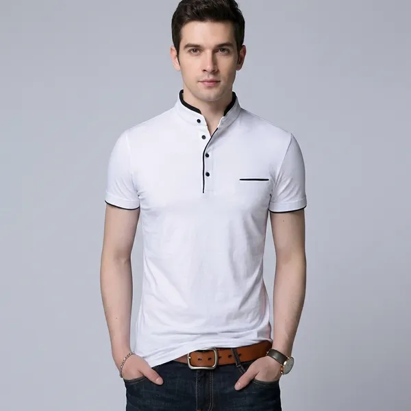 Lets_Shine_Stylish_And_Handsome_Mandarin_Collar_Half_Sleeve_T_Shirt_For_Men_Combo_Pack_Of_3_Colour_White_Mroon_Navyblue
