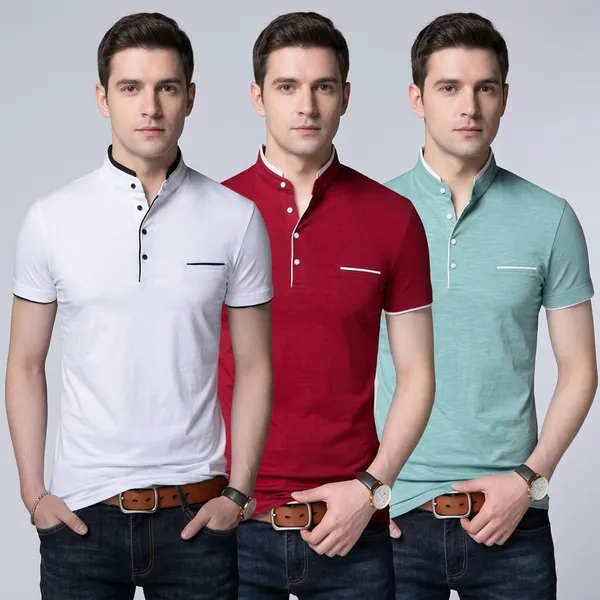 White_Red_Sea_Green_Cotton_Regular_Fit_T-Shirt_For_Men_Pack_Of_3