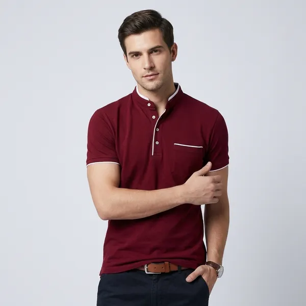 Lets_Shine_Smart_T_Shirts_Of_5_Piece_Combo_Made_Up_Of_Pure_Cotton_Regular_Casual_Formal_Partywear_Navy_Olive_Blue_Red_Maroon_Color