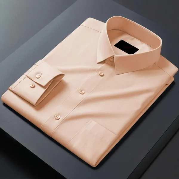 Lets_Shine_Cotton_Solid_Shirt_For_Man_Peach