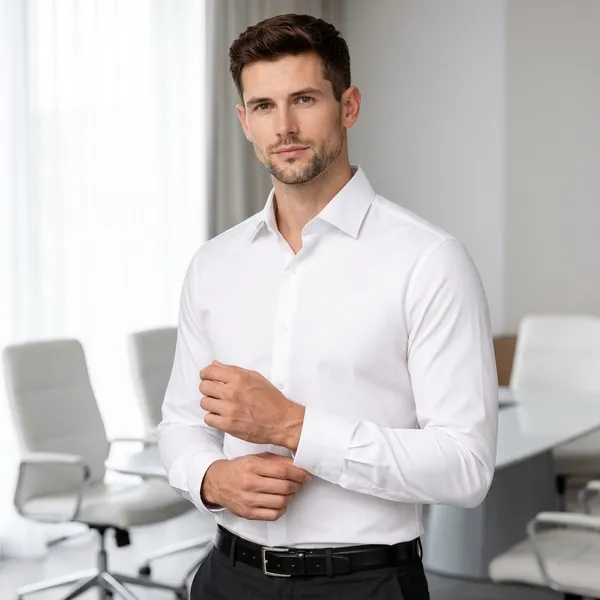 White_Cotton_Regular_Fit_Full_Sleeve_Formal_Shirt_For_Men