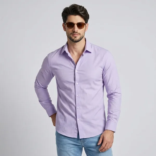 Men_Solid_Casual_Shirt_Cotton_Blend_Solid_Men_S_Shirt_Full_Sleeve_Regular_Fit_Shirt_For_Men_Lavender