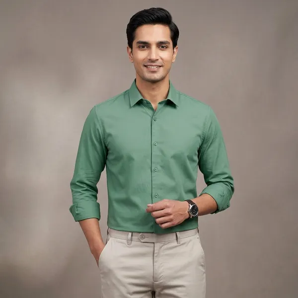 Seagreen_Cotton_Regular_Fit_Full_Sleeve_Casual_Shirt_For_Men