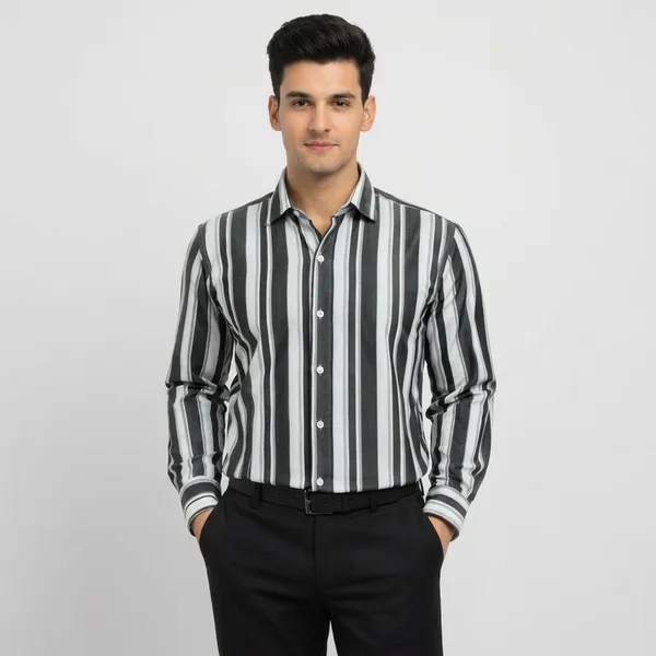 Black_Cotton_Vertical_Striped_Regular_Fit_Full_Sleeve_Shirt_For_Men