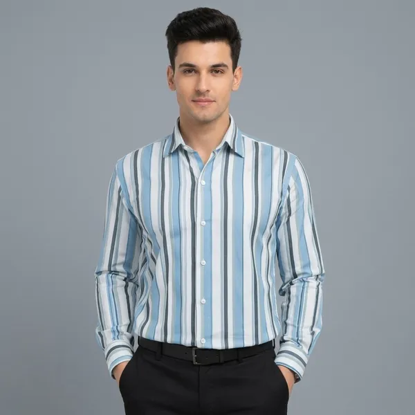Blue_Cotton_Vertical_Striped_Regular_Fit_Full_Sleeve_Shirt_For_Men