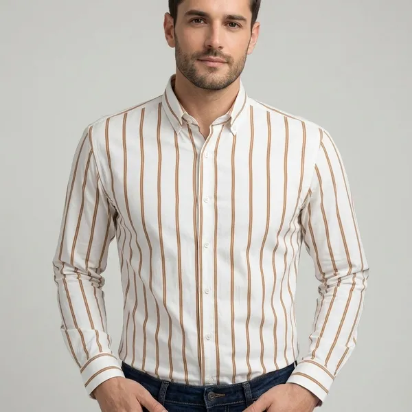 Men_White_Coffee_Vertical_Striped_Shirt_Full_Sleeve_Regular_Fit_Casual_Formal_Shirt_For_Men_Coffee